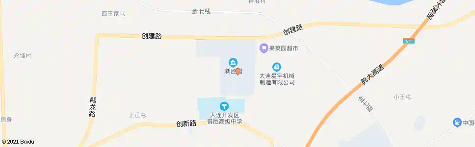 大连新胜园_公交站地图_大连公交_妙搜公交查询2025