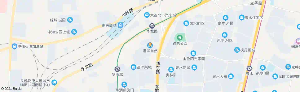 大连远洋自然_公交站地图_大连公交_妙搜公交查询2025