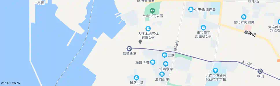 大连旅顺开发区管委会_公交站地图_大连公交_妙搜公交查询2025