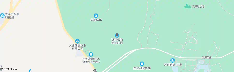 大连远洋假日养生庄园_公交站地图_大连公交_妙搜公交查询2025
