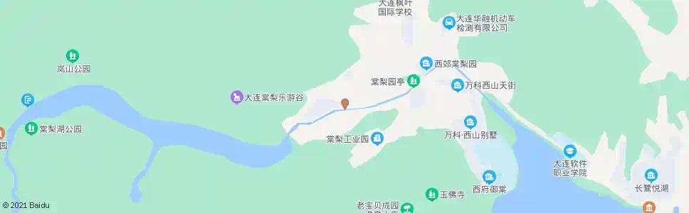 大连棠梨西街_公交站地图_大连公交_妙搜公交查询2025