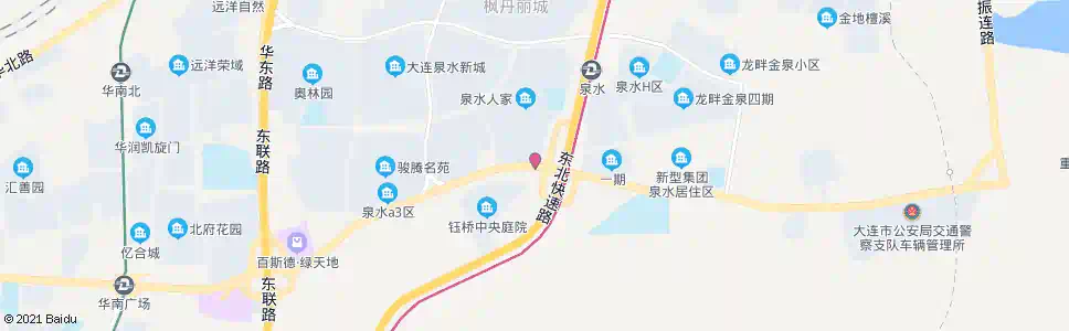 大连泉水东快路_公交站地图_大连公交_妙搜公交查询2025
