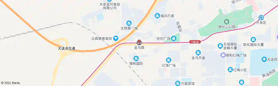 大连金马路站_公交站地图_大连公交_妙搜公交查询2025