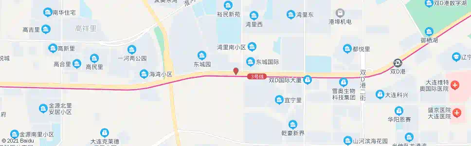 大连湾里医院_公交站地图_大连公交_妙搜公交查询2025