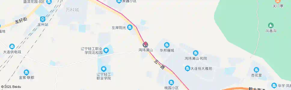 大连鸿玮澜山站_公交站地图_大连公交_妙搜公交查询2025