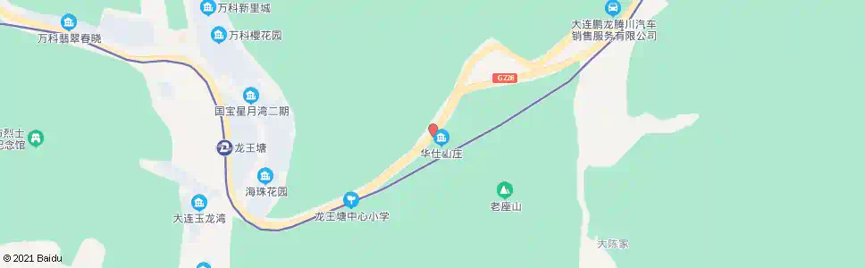 大连华仕山庄_公交站地图_大连公交_妙搜公交查询2025