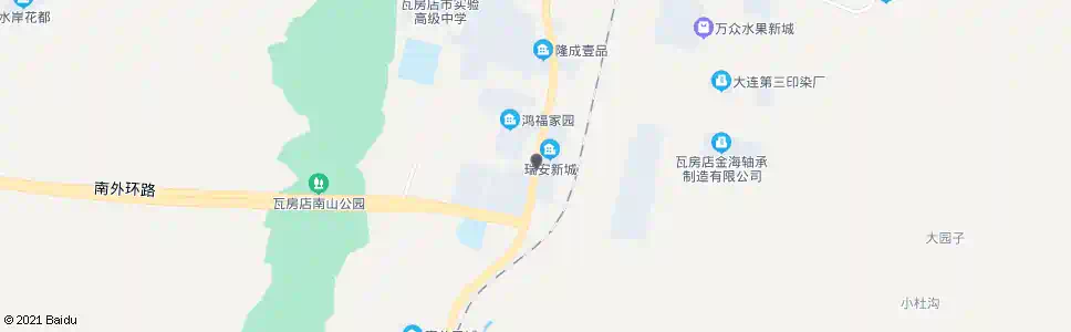 大连瑞安新城二站_公交站地图_大连公交_妙搜公交查询2025