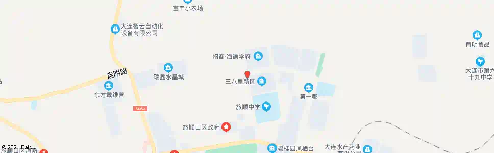 大连三八里新村_公交站地图_大连公交_妙搜公交查询2025