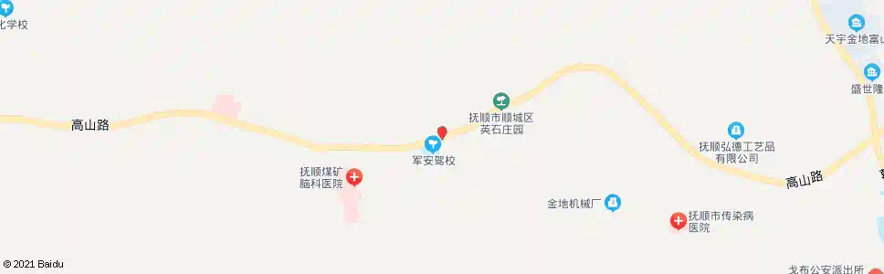 抚顺英石岭西_公交站地图_抚顺公交_妙搜公交查询2025