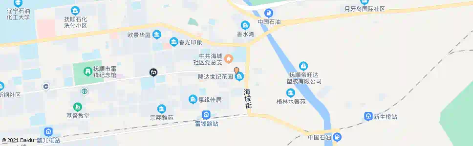 抚顺海城二街_公交站地图_抚顺公交_妙搜公交查询2025