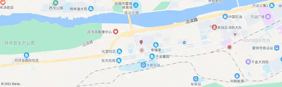 抚顺十一道街_公交站地图_抚顺公交_妙搜公交查询2025