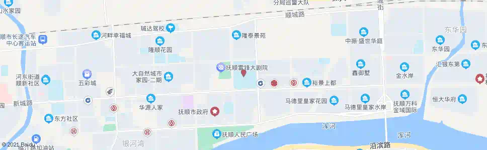 抚顺二中(西)_公交站地图_抚顺公交_妙搜公交查询2025