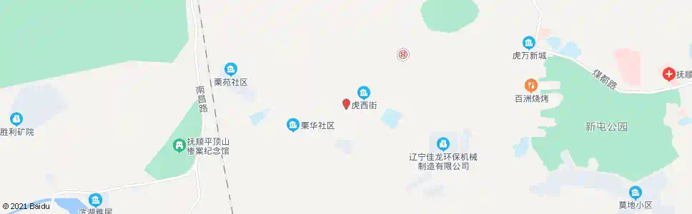 抚顺虎西街_公交站地图_抚顺公交_妙搜公交查询2025