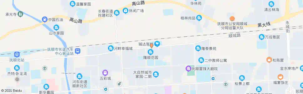 抚顺顺城路中段_公交站地图_抚顺公交_妙搜公交查询2025