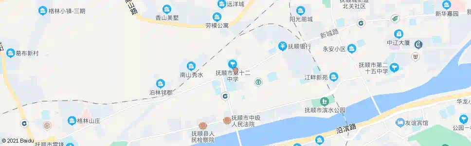 抚顺十二中_公交站地图_抚顺公交_妙搜公交查询2025