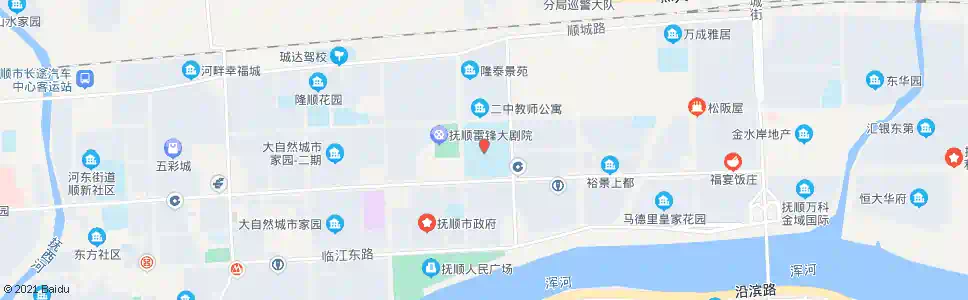 抚顺第二中学_公交站地图_抚顺公交_妙搜公交查询2025