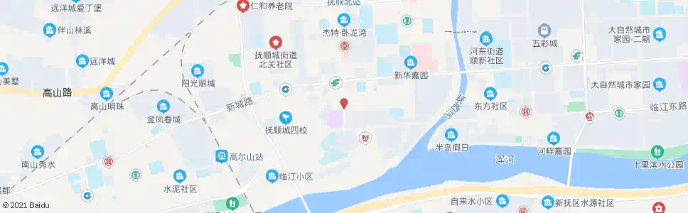 抚顺新华大街_公交站地图_抚顺公交_妙搜公交查询2025