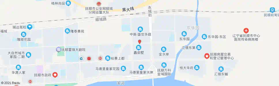 抚顺盛世华庭_公交站地图_抚顺公交_妙搜公交查询2025
