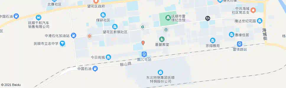 抚顺望花大街南_公交站地图_抚顺公交_妙搜公交查询2025