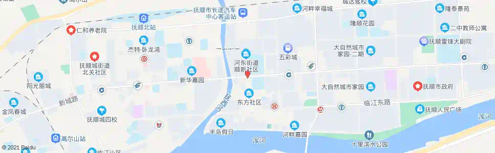抚顺新城桥_公交站地图_抚顺公交_妙搜公交查询2025