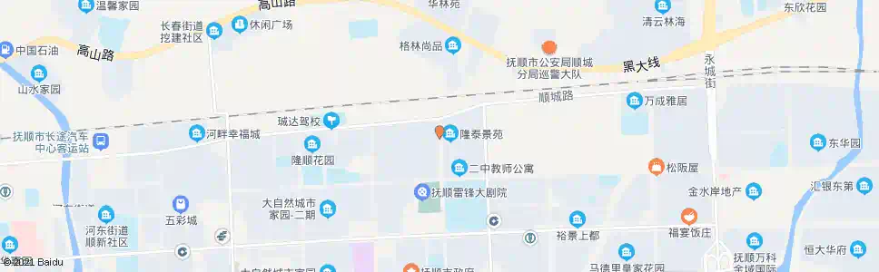 抚顺长城街北(长城路)_公交站地图_抚顺公交_妙搜公交查询2025