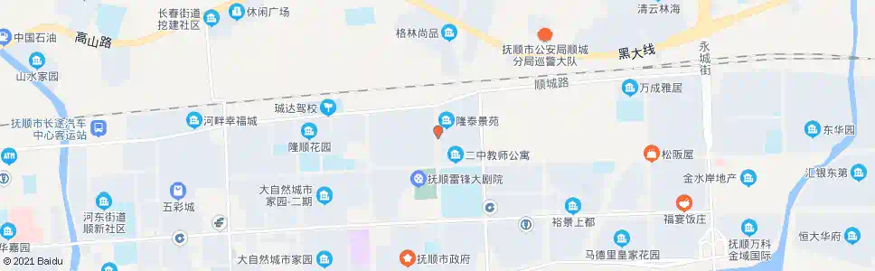 抚顺长城街中_公交站地图_抚顺公交_妙搜公交查询2025