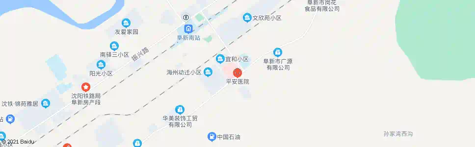阜新平安医院_公交站地图_阜新公交_妙搜公交查询2025