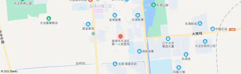盘锦第一人民医院_公交站地图_盘锦公交_妙搜公交查询2025