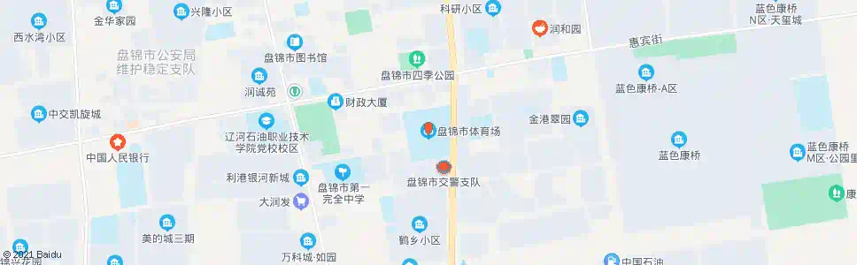 盘锦体育馆_公交站地图_盘锦公交_妙搜公交查询2025