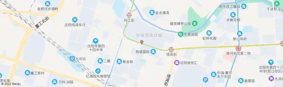 沈阳昆山路塔湾西_公交站地图_沈阳公交_妙搜公交查询2025