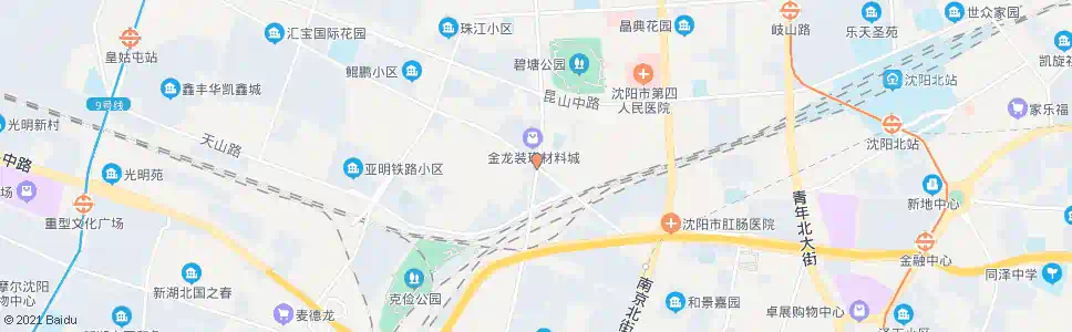 沈阳华山路长江街_公交站地图_沈阳公交_妙搜公交查询2025