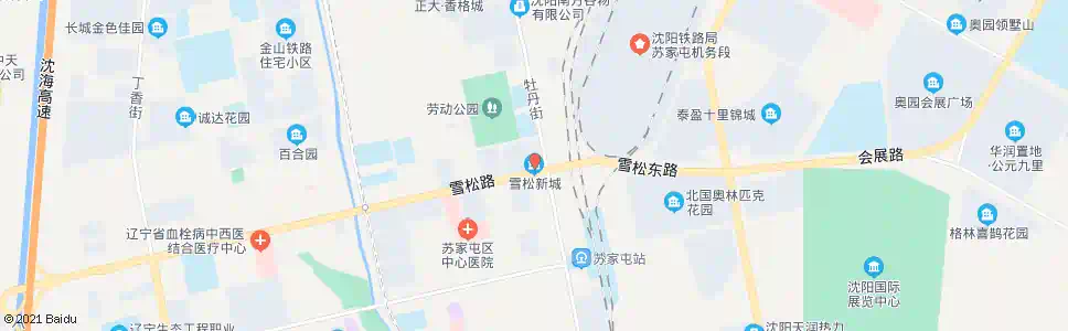 沈阳北九路雪松新城_公交站地图_沈阳公交_妙搜公交查询2025
