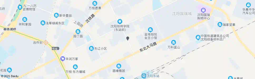 沈阳东站街_公交站地图_沈阳公交_妙搜公交查询2025
