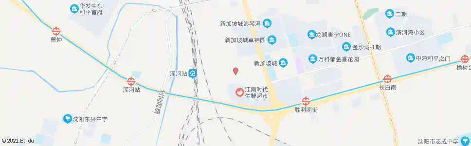 沈阳胜利南街金家湾_公交站地图_沈阳公交_妙搜公交查询2025