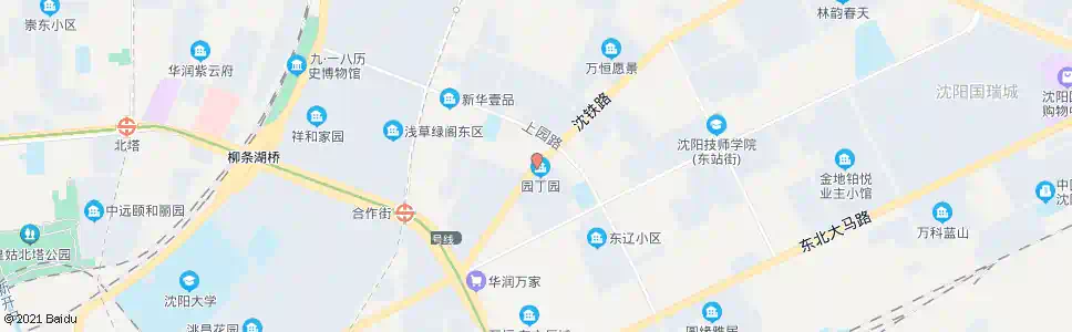 沈阳上园小区东_公交站地图_沈阳公交_妙搜公交查询2025