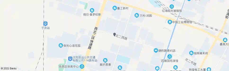 沈阳北启工街北二西路_公交站地图_沈阳公交_妙搜公交查询2025