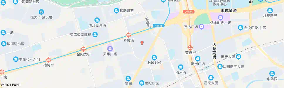 沈阳首创国际城_公交站地图_沈阳公交_妙搜公交查询2025