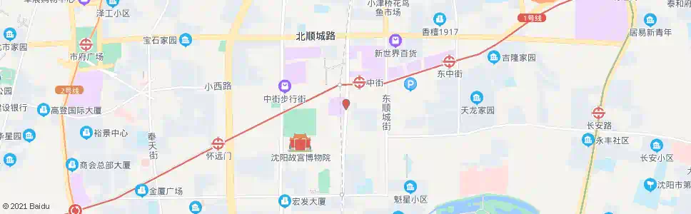 沈阳商业城(钟楼)_公交站地图_沈阳公交_妙搜公交查询2025