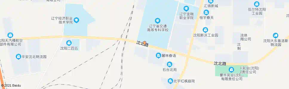 沈阳沈北路天赋家园_公交站地图_沈阳公交_妙搜公交查询2025