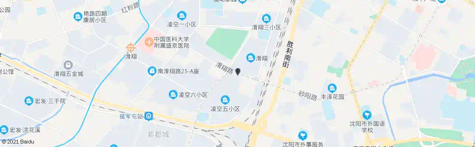 沈阳滑翔路凌空二街_公交站地图_沈阳公交_妙搜公交查询2025