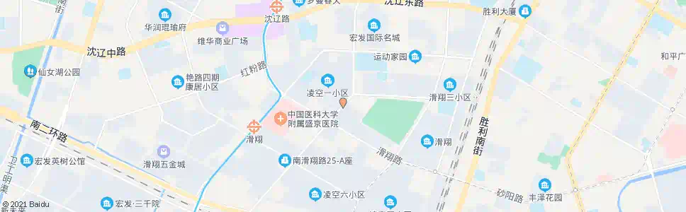 沈阳腾飞一街北滑翔路_公交站地图_沈阳公交_妙搜公交查询2025