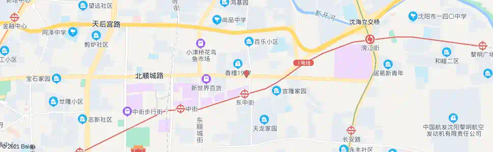 沈阳津桥路小什字街_公交站地图_沈阳公交_妙搜公交查询2025