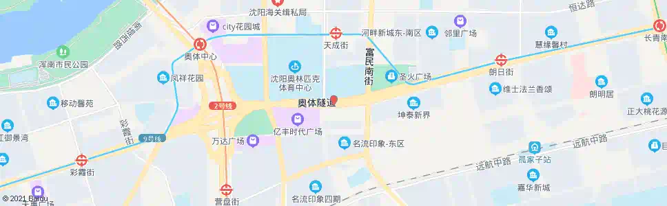 沈阳省浑南训练基地_公交站地图_沈阳公交_妙搜公交查询2025