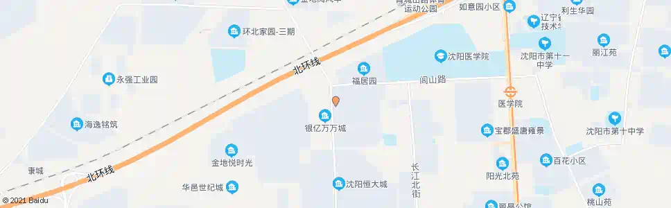 沈阳银亿万万城西门_公交站地图_沈阳公交_妙搜公交查询2025
