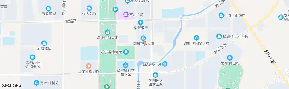 沈阳全运三路智慧四街_公交站地图_沈阳公交_妙搜公交查询2025