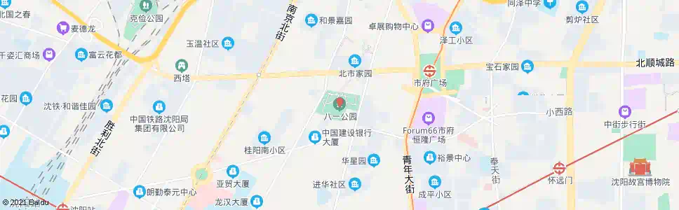 沈阳八一公园_公交站地图_沈阳公交_妙搜公交查询2025