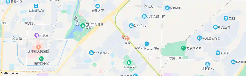 沈阳泉园小区_公交站地图_沈阳公交_妙搜公交查询2025