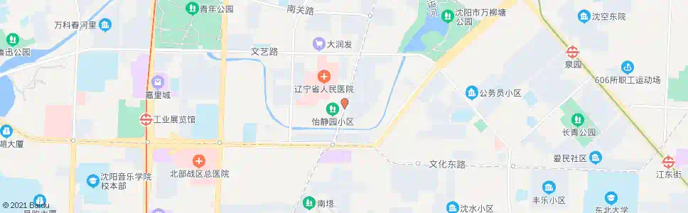 沈阳省医院东门_公交站地图_沈阳公交_妙搜公交查询2025