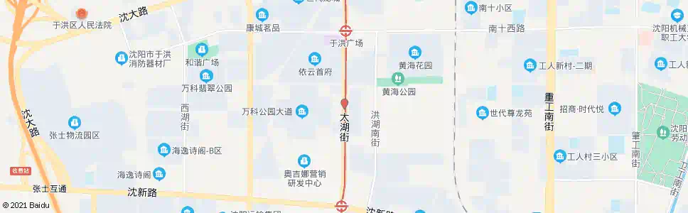 沈阳太湖街渤海路_公交站地图_沈阳公交_妙搜公交查询2025