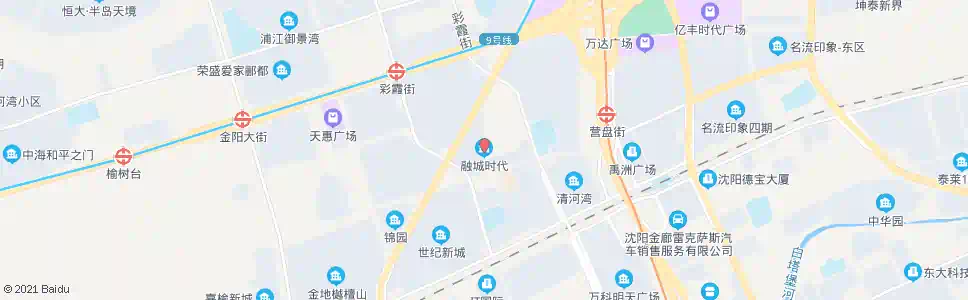 沈阳融城时代_公交站地图_沈阳公交_妙搜公交查询2025